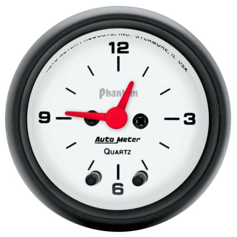 Autometer Phantom 52mm 12V Electronic Clock Gauge thumbnail 3