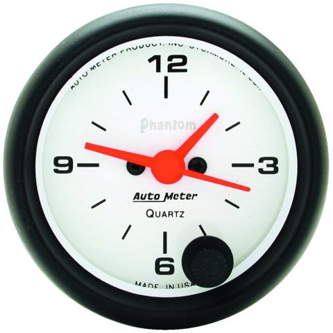 Autometer Phantom 52mm 12V Electronic Clock Gauge thumbnail 4