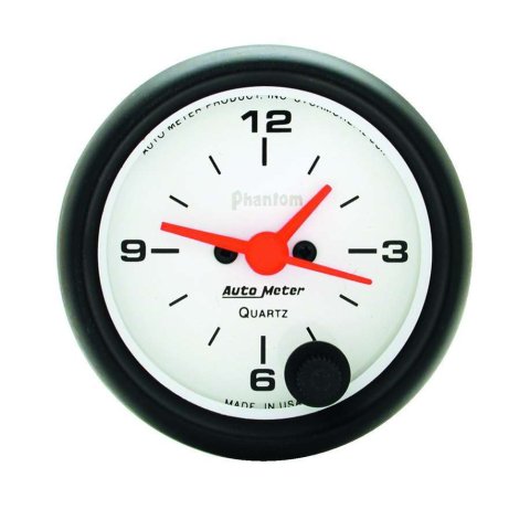 Autometer Phantom 52mm 12V Electronic Clock Gauge thumbnail 8