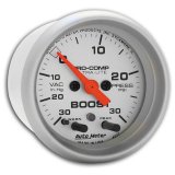 Autometer Ultra-Lite 52mm 30 PSI Electronic Boost Gauge thumbnail 4