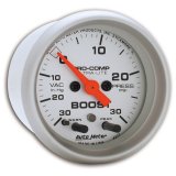 Autometer Ultra-Lite 52mm 30 PSI Electronic Boost Gauge thumbnail 8