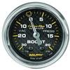 Autometer Carbon Fiber 52mm 20 PSI Mechanical Boost Gauge thumbnail 8