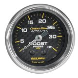 Autometer Carbon Fiber 52mm 35 PSI Mechanical Boost Gauge thumbnail 1