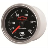 Autometer GM Bowtie Black 2-1/16in 0-100 PSI Oil Pressure - Stepper Motor thumbnail 2