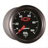 Autometer GM Bowtie Black 2-1/16in 0-100 PSI Oil Pressure - Stepper Motor thumbnail 3