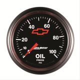 Autometer GM Bowtie Black 2-1/16in 0-100 PSI Oil Pressure - Stepper Motor thumbnail 4