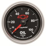 Autometer GM Bowtie Black 2-1/16in 0-100 PSI Oil Pressure - Stepper Motor thumbnail 8