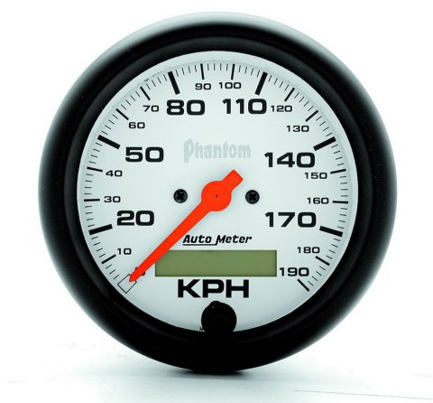 Autometer Phantom 3-3/8in 190 KM/H Speedometer Electric Program w/ LCD Odometer thumbnail 9
