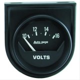 Autometer AutoGage 2in Voltmeter 10-16V Auto Gauge - Black thumbnail 1