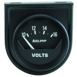 Autometer AutoGage 2in Voltmeter 10-16V Auto Gauge - Black thumbnail 2