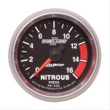 Autometer Sport-Comp II Pro Control 2-5/8in 1600 PSI Nitrous Pressure Gauge w/ Peak and Warn thumbnail 1