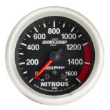 Autometer Sport-Comp II Pro Control 2-5/8in 1600 PSI Nitrous Pressure Gauge w/ Peak and Warn thumbnail 4