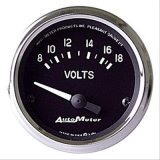 Autometer Cobra 2 1/16in 8-18 Volt Electric Voltmeter Gauge thumbnail 1