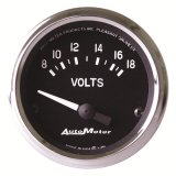 Autometer Cobra 2 1/16in 8-18 Volt Electric Voltmeter Gauge thumbnail 5