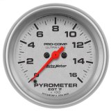 Autometer Ultra-Lite 60mm 0-1600 Deg F Digital Stepper Motor Electronic EGT Gauge thumbnail 2