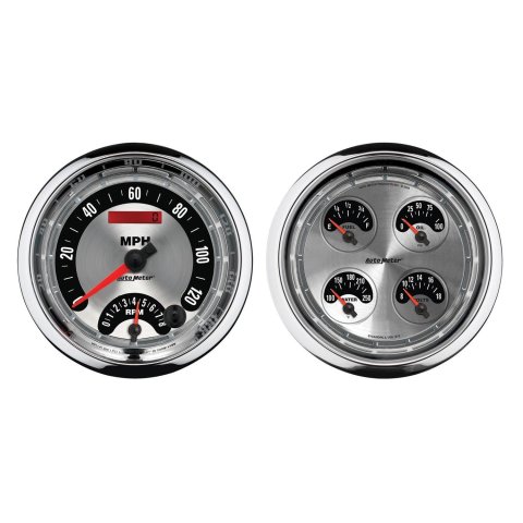 Autometer 5inch Kit Box - Tach Speedo Combo / Oil Pressure / Water Temp / Volt / Fuel Leve thumbnail 3