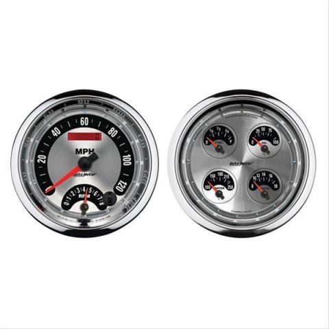 Autometer 5inch Kit Box - Tach Speedo Combo / Oil Pressure / Water Temp / Volt / Fuel Leve thumbnail 8