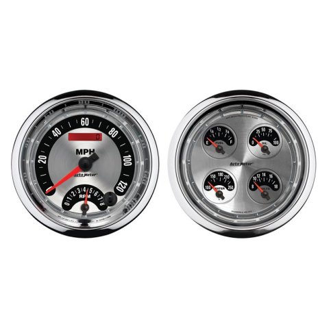 Autometer 5inch Kit Box - Tach Speedo Combo / Oil Pressure / Water Temp / Volt / Fuel Leve thumbnail 9