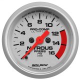 Autometer Ultra-Lite 52mm FSE 0-1600 PSI Nitrous Pressure Gauge thumbnail 4