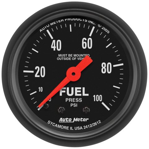 Autometer Z Series 52mm 0-100 PSI Mechanical Fuel Pressure Gauge thumbnail 1
