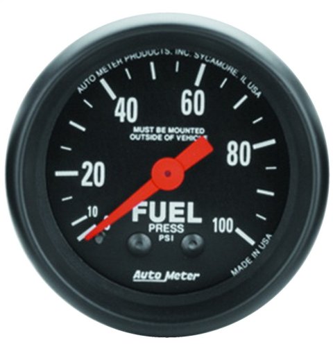 Autometer Z Series 52mm 0-100 PSI Mechanical Fuel Pressure Gauge thumbnail 2