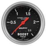 Autometer Sport-Comp 66.7mm METRIC 0-4kg/Cm2 Mechanical Boost Gauge thumbnail 2
