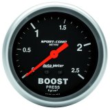 Autometer Sport-Comp 66.7mm METRIC 0-4kg/Cm2 Mechanical Boost Gauge thumbnail 3