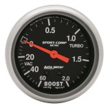Autometer Sport-Comp 66.7mm METRIC 60 cm/Hg-2.0 Kg/Cm2 Mechanical Vacuum/Boost Gauge thumbnail 3