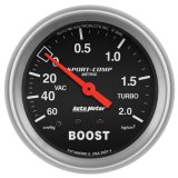 Autometer Sport-Comp 66.7mm METRIC 60 cm/Hg-2.0 Kg/Cm2 Mechanical Vacuum/Boost Gauge thumbnail 4