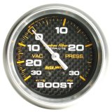 Autometer Carbon Fiber 52mm 30 PSI Mechanical Boost Gauge thumbnail 3