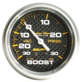 Autometer Carbon Fiber 52mm 30 PSI Mechanical Boost Gauge thumbnail 4