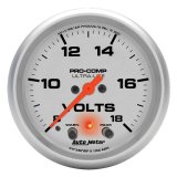 Autometer Ultra-Lite 2 5/8in 18V Voltmeter w/ Peak & Warn thumbnail 4