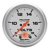Autometer Ultra-Lite 2 5/8in 18V Voltmeter w/ Peak & Warn thumbnail 6