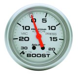 Autometer Ultra-Lite 66.7mm Full Sweep Electronic 30 IN Hg / 20 PSI Vacuum/Boost Gauge thumbnail 8