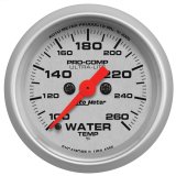 Autometer Ultra-Lite 52mm 100-260 degree F Full Sweep Electronic Water Temperature Gauge thumbnail 6