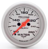 Autometer Ultra-Lite 52mm 100-260 degree F Full Sweep Electronic Water Temperature Gauge thumbnail 8