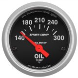 Autometer Sport-Comp 52mm 140-300 Deg F Electronic Oil Temp Gauge thumbnail 1