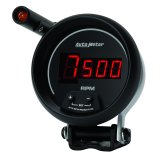 Autometer Quick-Lite Digital 10K RPM Pedestal Mount 3 3/4in Tachometer Black Dial w/ Red LED thumbnail 8