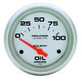 Autometer Ultra-Lite 66.7mm Short Sweep Electronic 0-100 PSI Oil Pressure Gauge thumbnail 8