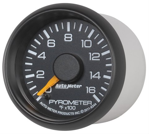 Autometer Factory Match GM 2-1/16in 1600 Degree Electric Pyrometer (EGT) Gauge thumbnail 3