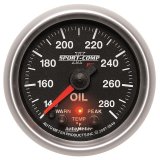 Autometer Sport-Comp II 52.4mm 140-280 Deg F Oil Temperature Peak & Warn w/ Electronic Control Gauge thumbnail 8