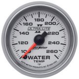 Autometer Ultra-Lite II 52mm 100-260 Deg F Full Sweep Electric Water Temperature Gauge thumbnail 4