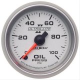 Autometer Ultra-Lite II 52mm 0-100 psi Full Sweep Electric Oil Pressure Gauge thumbnail 1