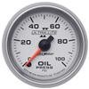 Autometer Ultra-Lite II 52mm 0-100 psi Full Sweep Electric Oil Pressure Gauge thumbnail 6