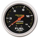 Autometer Liquid Filled Mechanical 66.7mm 0-15 PSI Fuel Pressure Gauge thumbnail 3