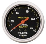 Autometer Liquid Filled Mechanical 66.7mm 0-15 PSI Fuel Pressure Gauge thumbnail 4