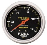 Autometer Liquid Filled Mechanical 66.7mm 0-15 PSI Fuel Pressure Gauge thumbnail 8