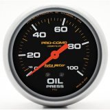 Autometer Liquid Filled Mechanical 66.7mm 0-100 PSI Oil Pressure Gauge thumbnail 1