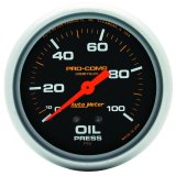 Autometer Liquid Filled Mechanical 66.7mm 0-100 PSI Oil Pressure Gauge thumbnail 2