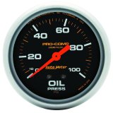 Autometer Liquid Filled Mechanical 66.7mm 0-100 PSI Oil Pressure Gauge thumbnail 3